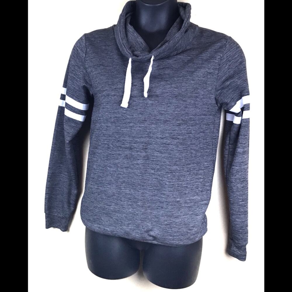 ON FIRE Gray Hi Neck PULLOVER Sz XL